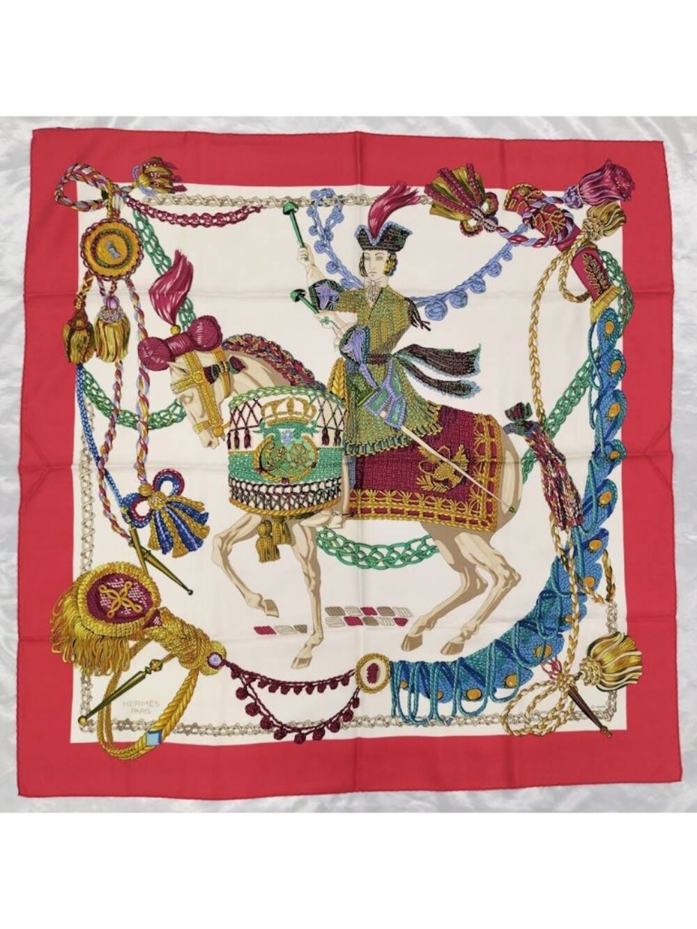 Hermes Carre 90 Scarf Timpani Player le Timbalier